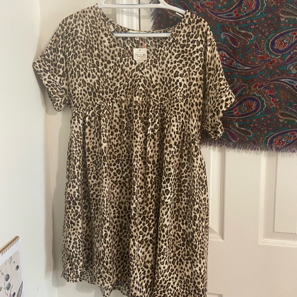 Entro Cheetah Print Dress